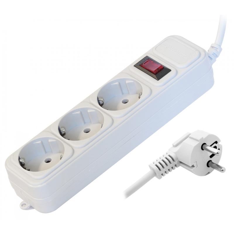 Фільтр живлення Gembird Power Cube 3 розетки 1.8м (SP3-G-6W)