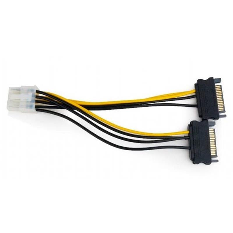 Перехідник живлення для відеокарт з 2 SATA на 8pin